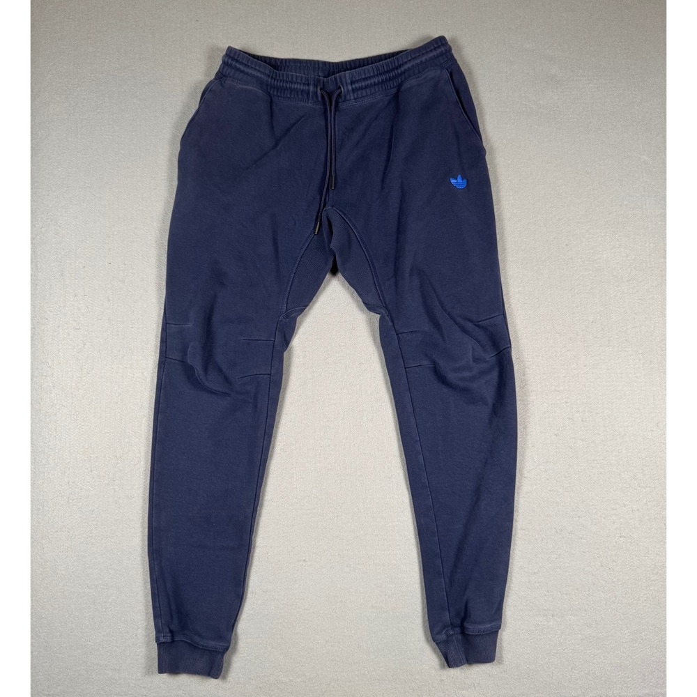 Adidas Originals Mens Medium Navy Blue Trefoil Logo Jogger Sweatpants M Casual